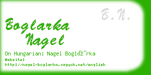 boglarka nagel business card